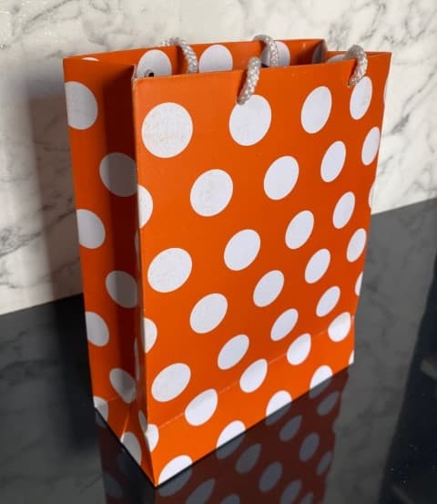 Paper Dotted Thamboolam Bag